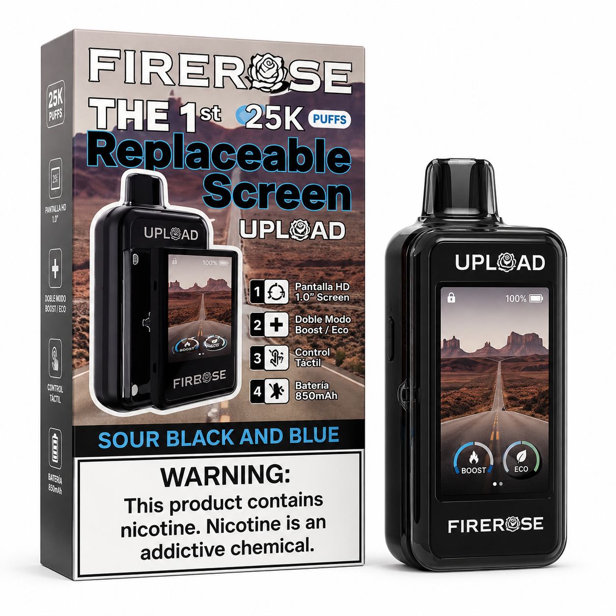 VAP FIREROSE 25.000 PUFF
