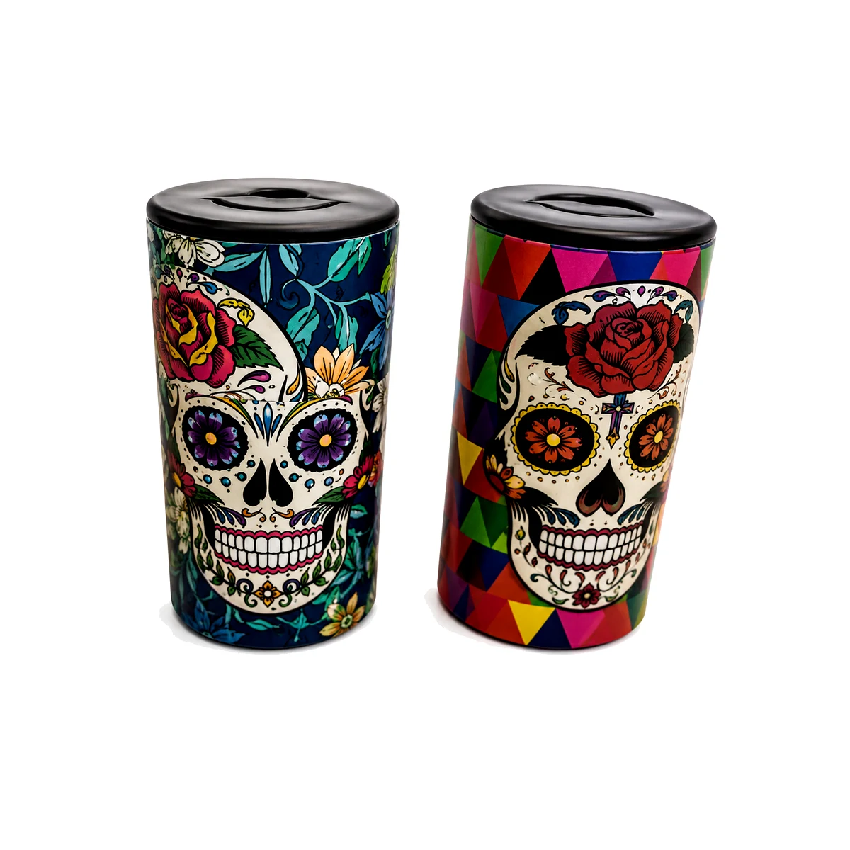 RECIPIENTE PASTA PARA WEED ESTAMPADO CALAVERAS SENCILLO