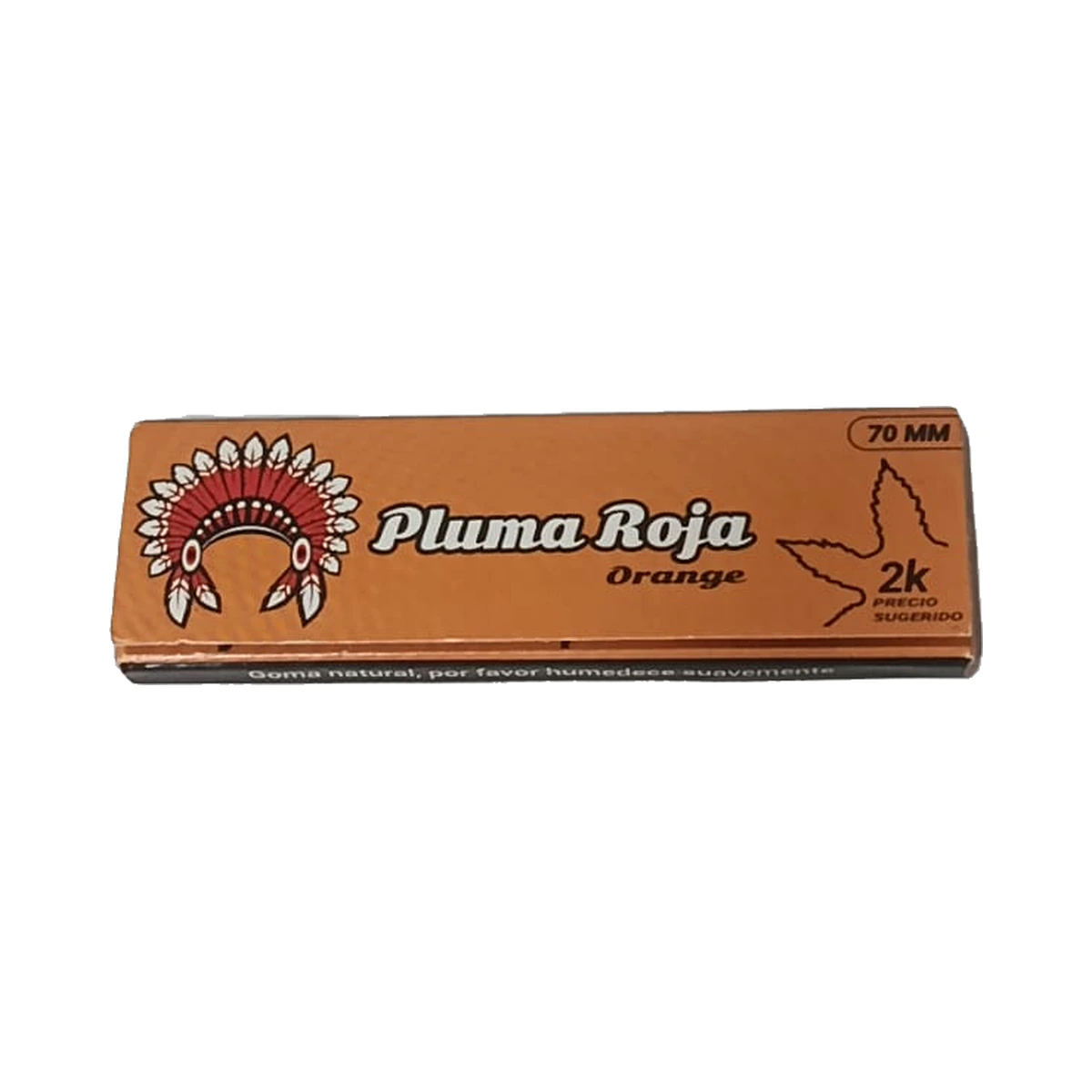 CUEROS PLUMA ROJA NARANJA #7